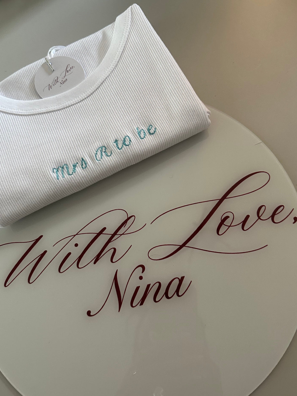 Custom Bridal Mrs 'X' To Be Tank Top