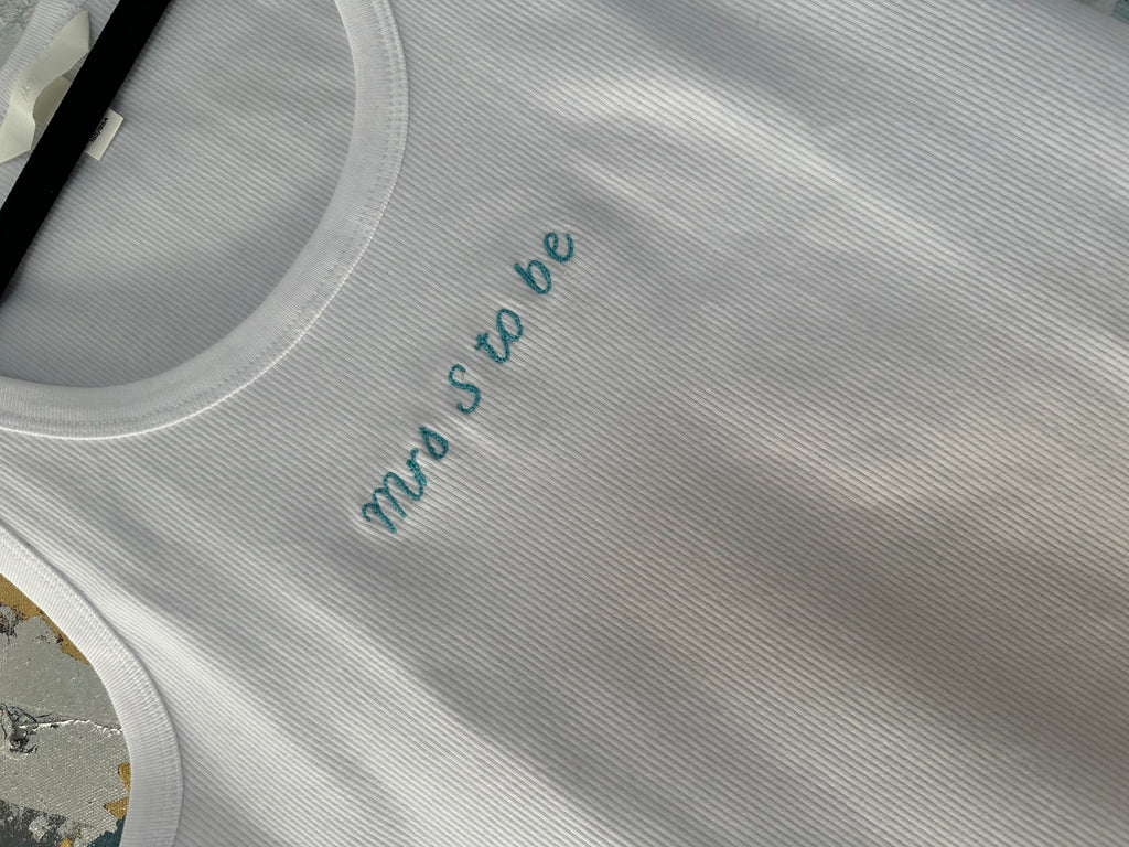 Custom Bridal Mrs 'X' To Be Tank Top
