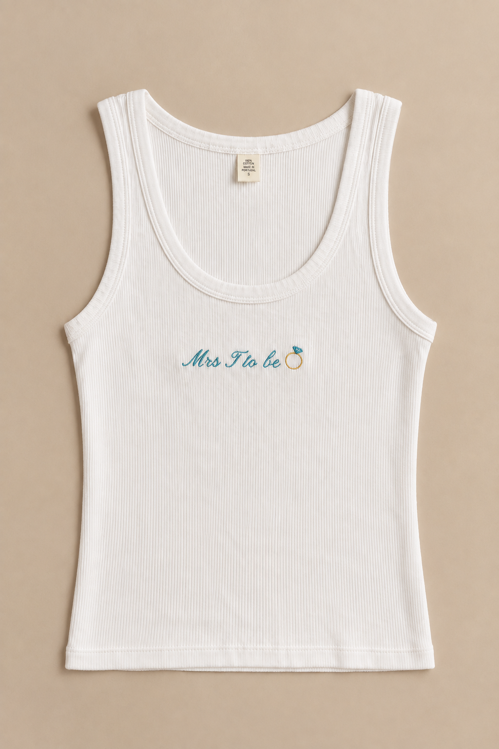 Custom Bridal Mrs 'X' To Be Tank Top with Ring